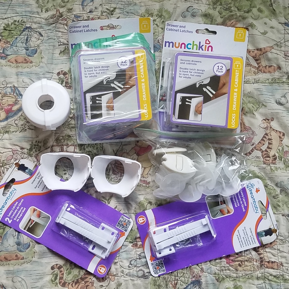 Baby Safety Lot! Door knob, Cupboard Latches, etc.